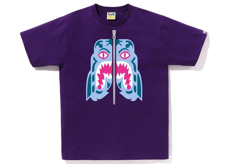 BAPE Colors Tiger Tee Purple