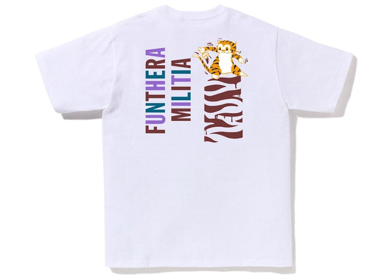 BAPE Colors Tiger Tee White