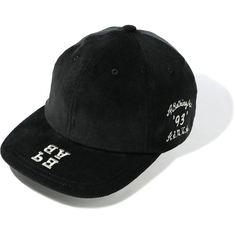 BAPE Corduroy Panel Cap Black