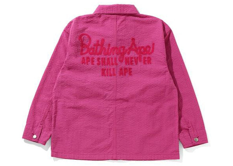 BAPE Coverall Womens Jacket Pink