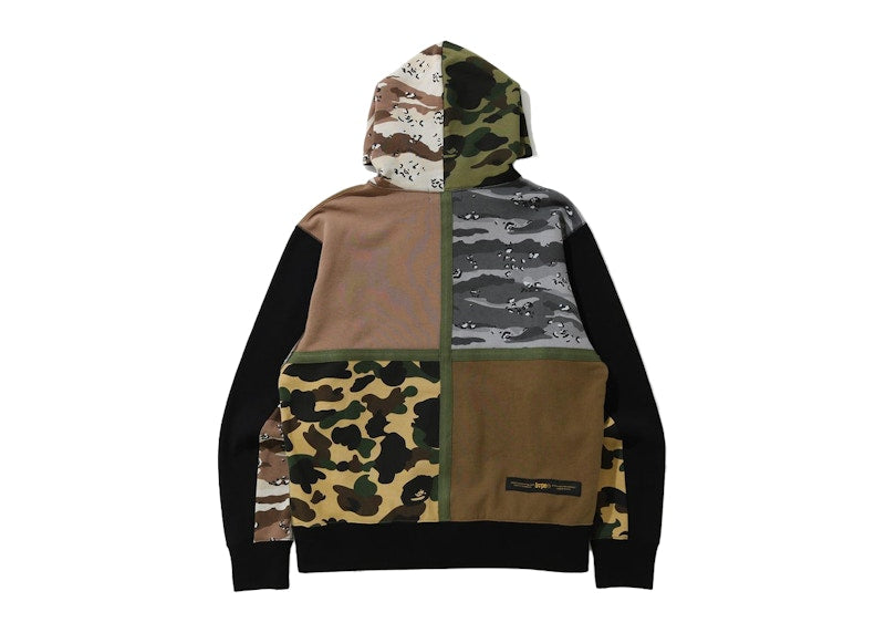 BAPE Crazy Camo Relaxed Pullover Hoodie Multicolor