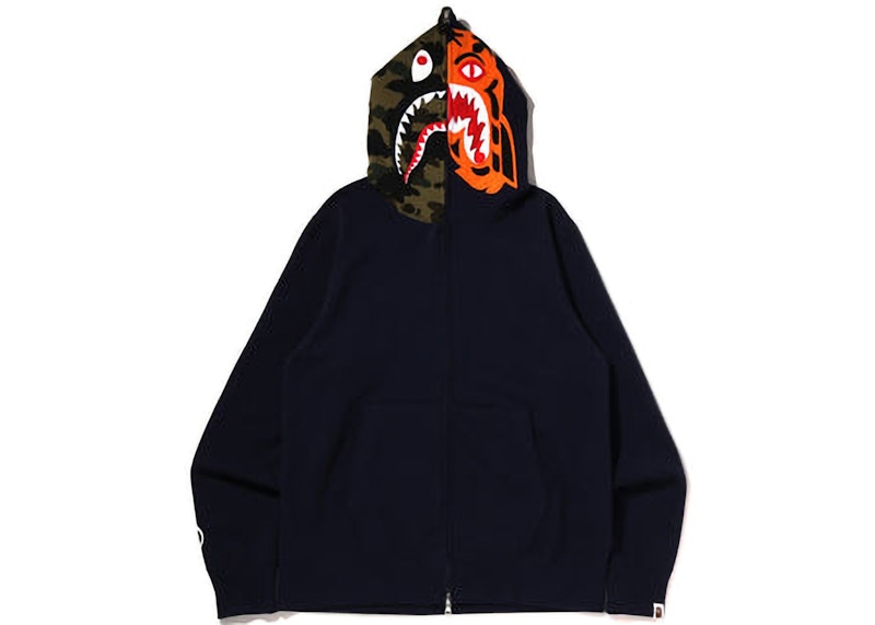 BAPE Crazy Face Full Zip Hoodie Navy