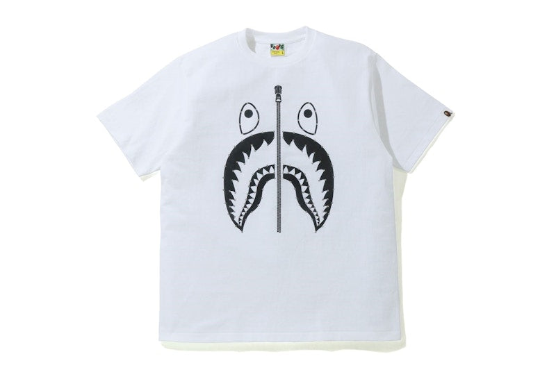 BAPE Crystal Stone Shark T-shirt White