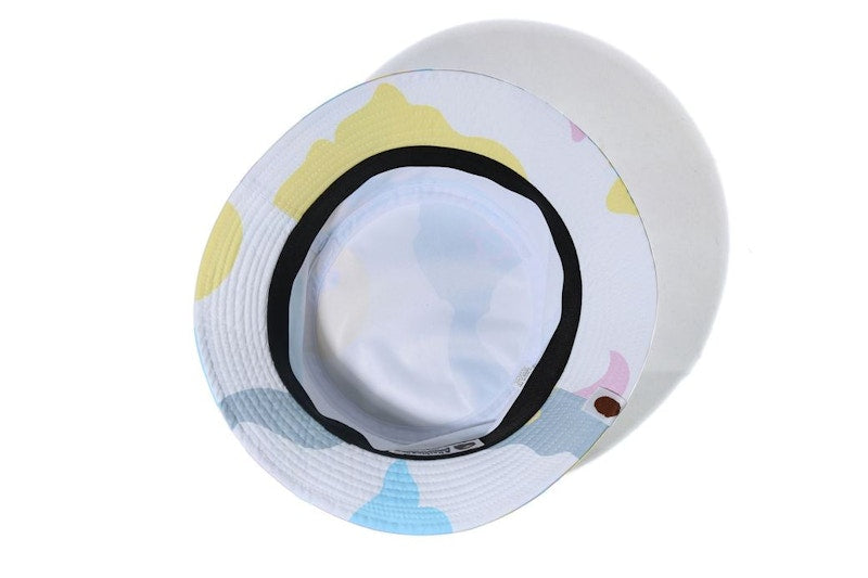 BAPE Def Camo Bucket Hat White