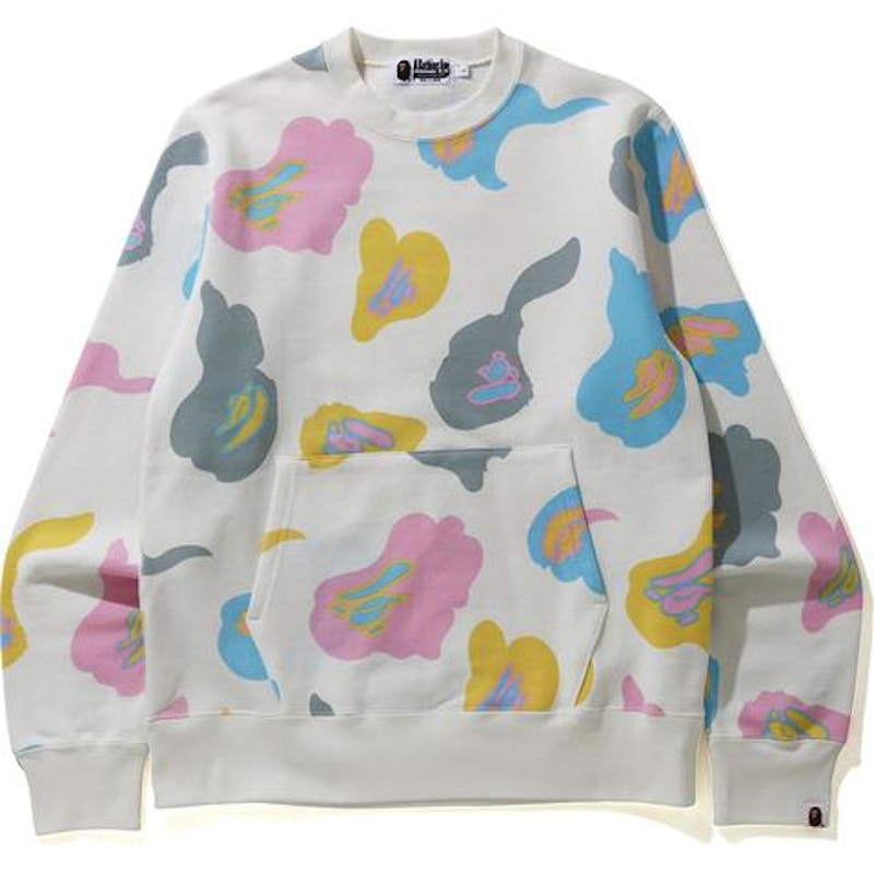BAPE Def Camo Crewneck White
