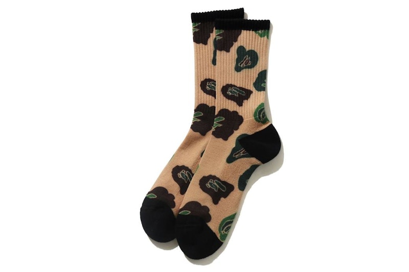 BAPE Def Camo Socks Beige