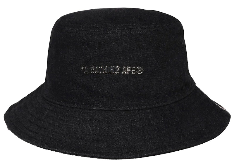 BAPE Denim Bucket Hat Black