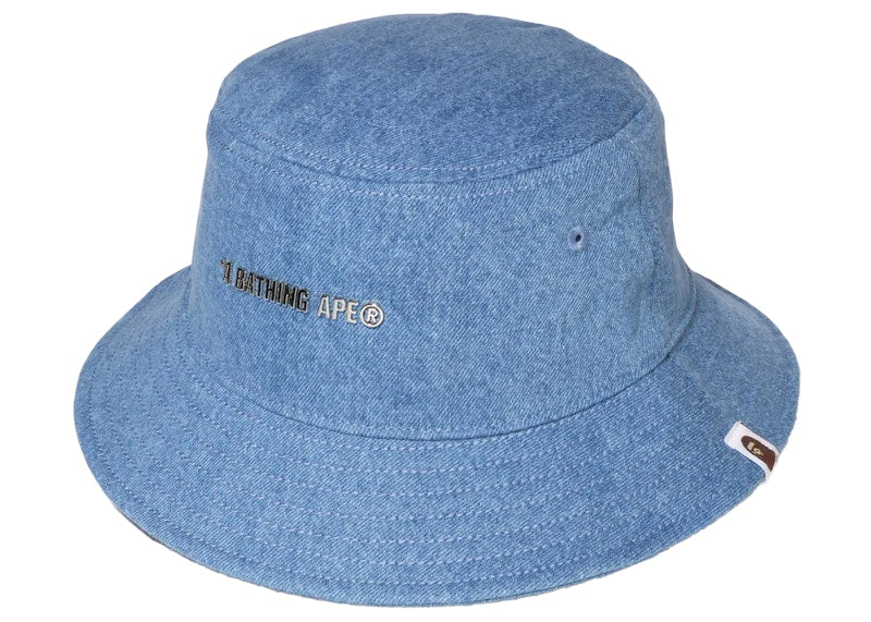 BAPE Denim Bucket Hat Light Indigo