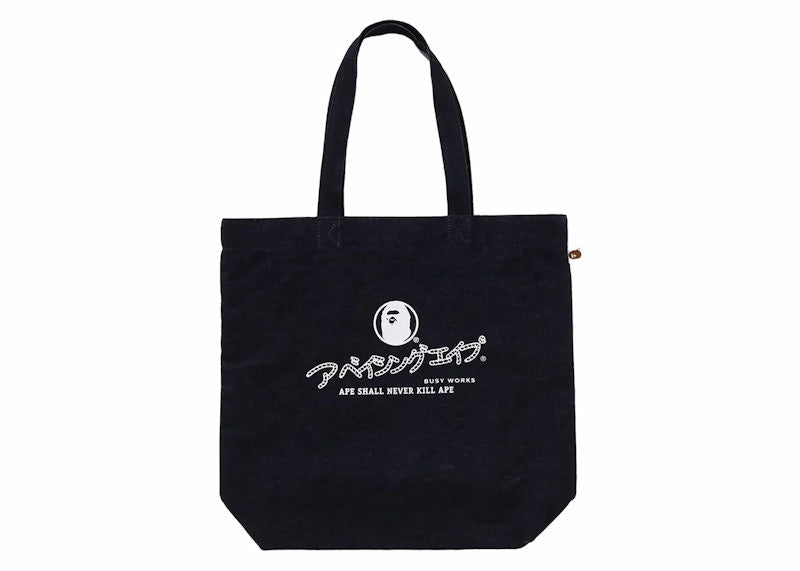 BAPE Denim Tote Bag Indigo