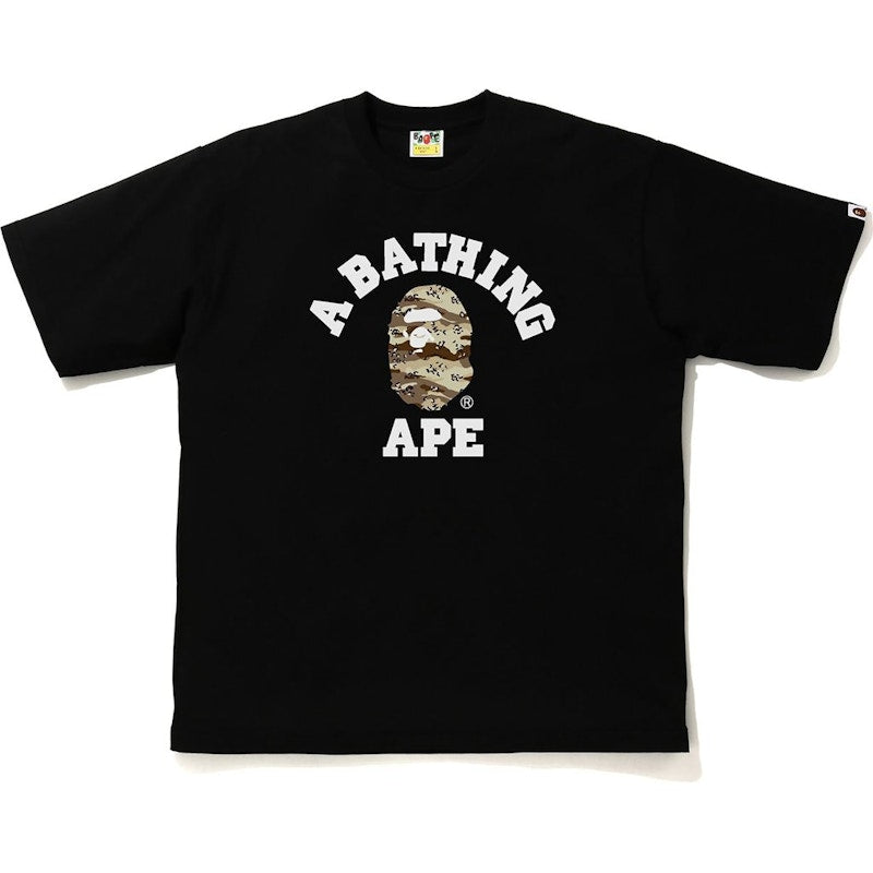 BAPE Desert Camo College Relaxed Tee Black/Beige