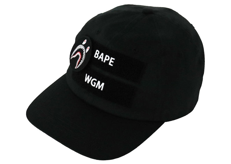 BAPE Detachable Shark Patch Panel Cap Black