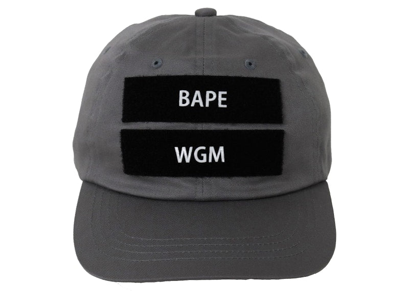 BAPE Detachable Shark Patch Panel Cap Grey
