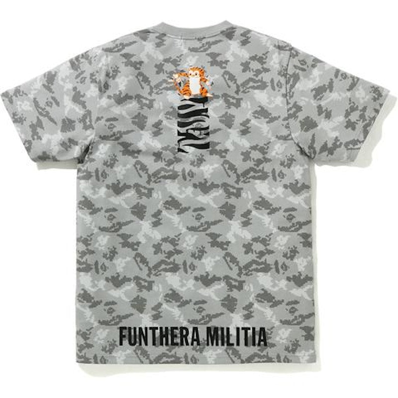 BAPE Digital Camo Tiger Tee Gray