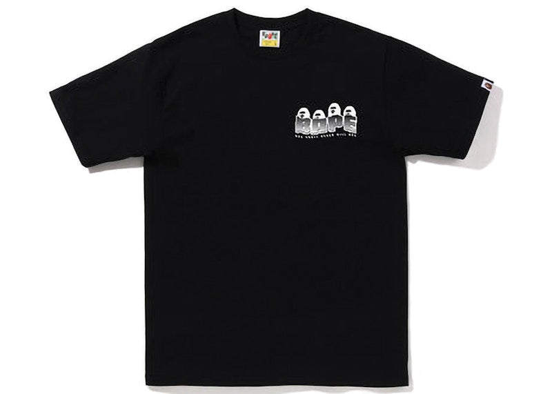 BAPE Distortion Tee Black Black