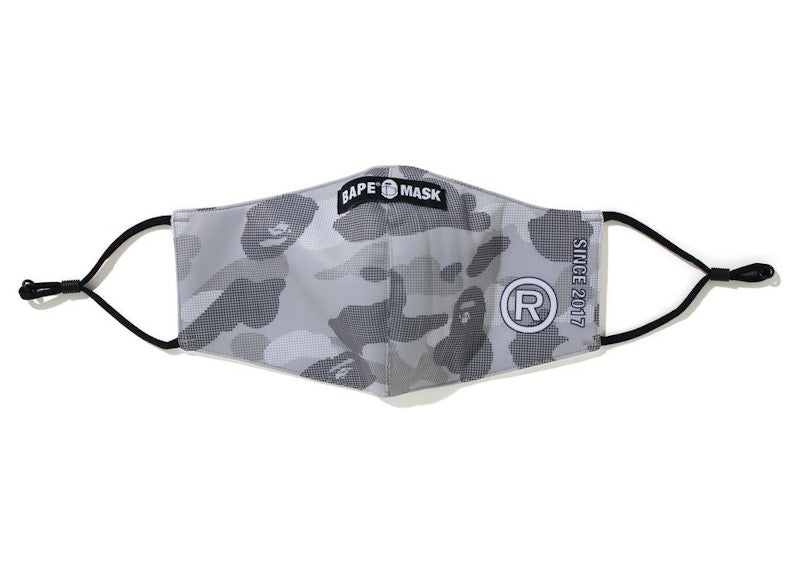 BAPE Dot Camo Mask Grey