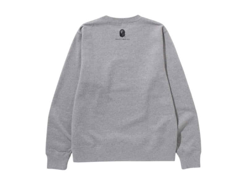 BAPE Dot Com Crewneck Sweatshirt Gray