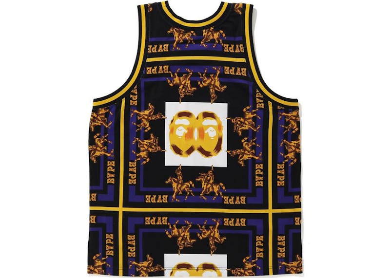 BAPE Double Ape Head Basketball Tank Top Black
