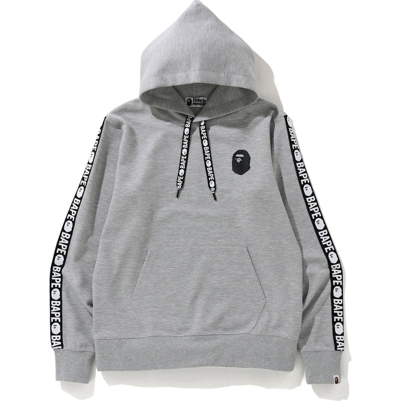 BAPE Double Knit Wide Pullover Hoodie Grey