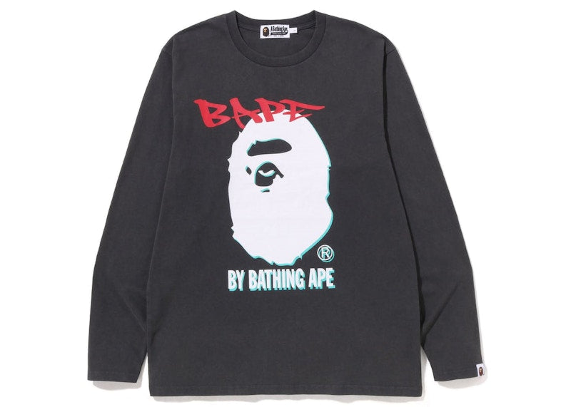 BAPE Double Print L/S Tee Black