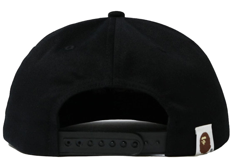 BAPE Double Visor Shark Snapback Cap Black