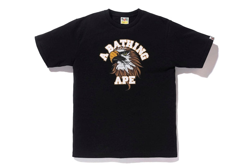 BAPE Eagle College Tee Black
