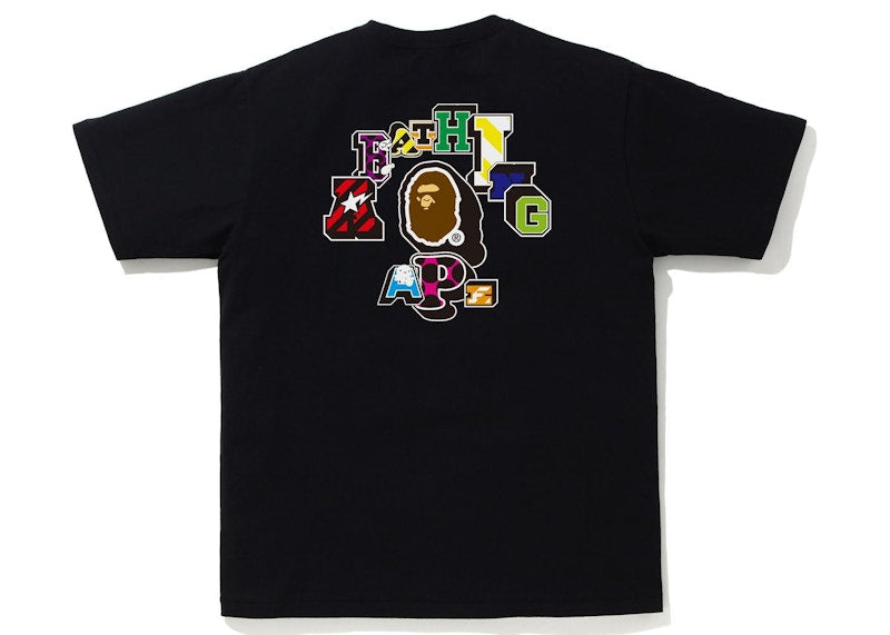 BAPE Emblem Tee Black