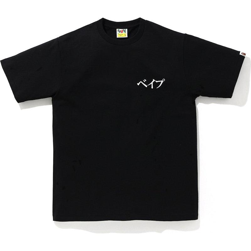 BAPE Embroidery Style Japan Culture Tee Black