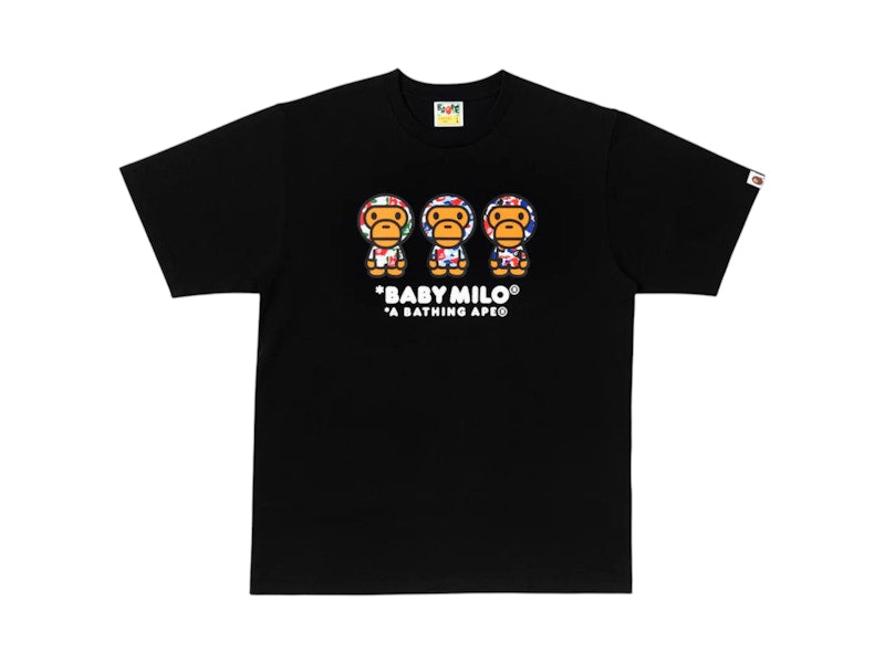 BAPE EU Camo Baby Milo Tee (FW25) Black
