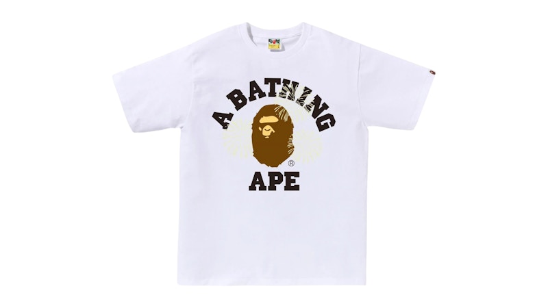 BAPE Firework College Tee White