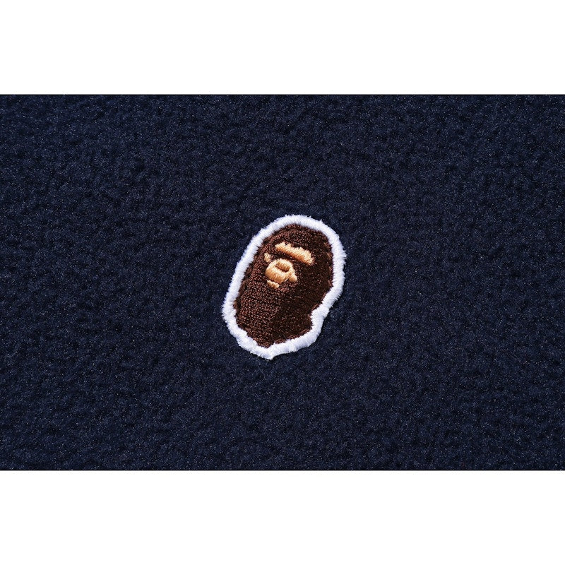 BAPE Fleece One Point Zip Hoodie Navy