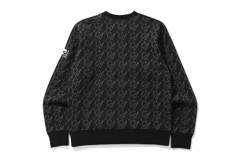 BAPE Fleece Wide Fit Crewneck Black