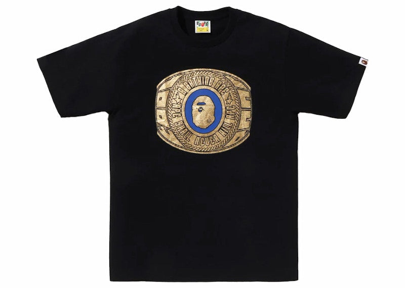 BAPE Foil Bape College Ring Tee Black