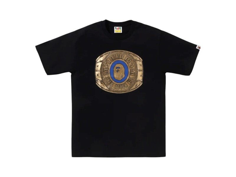 BAPE Foil College Ring Bapec Tee Black