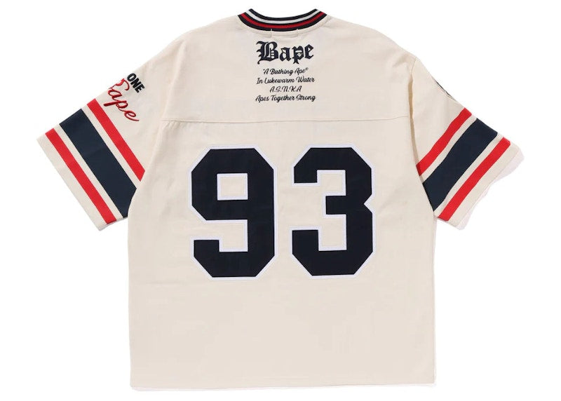 BAPE Football Jersey Ivory