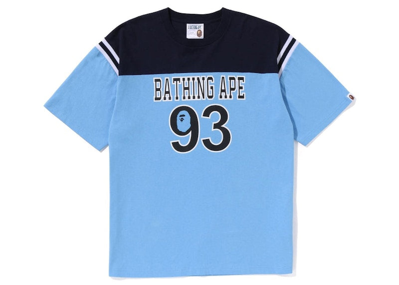 BAPE Football Relaxed Fit Tee Blue