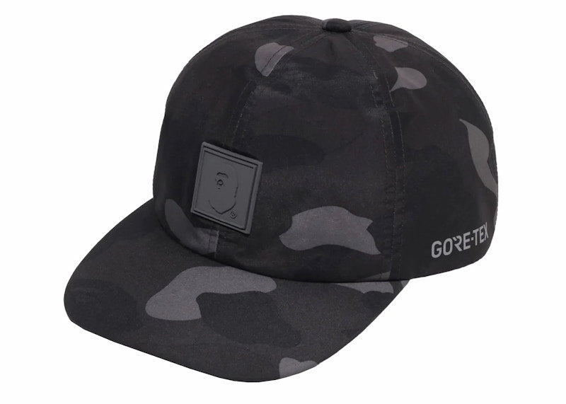 BAPE GORE-TEX Color Camo Panel Cap Black