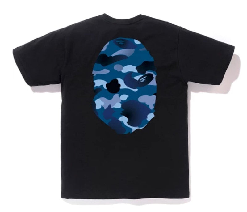 BAPE Gradation Camo Big Ape Head Tee Black/Blue