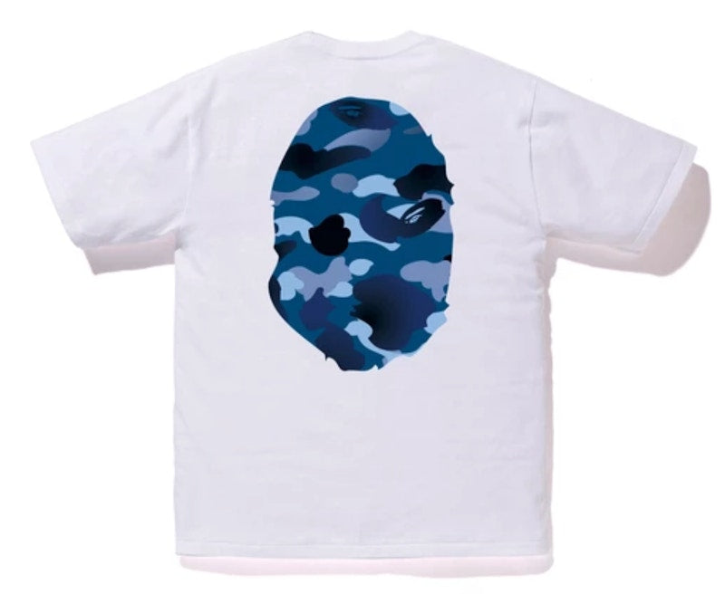 BAPE Gradation Camo Big Ape Head Tee White/Blue