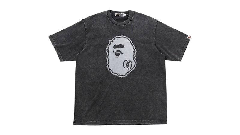 BAPE Garment Dye Ape Head Relaxed Fit Tee Black