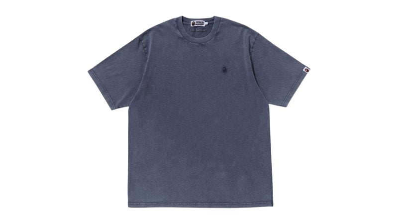 BAPE Garment Dye One Point Relaxed Fit Tee Charcoal