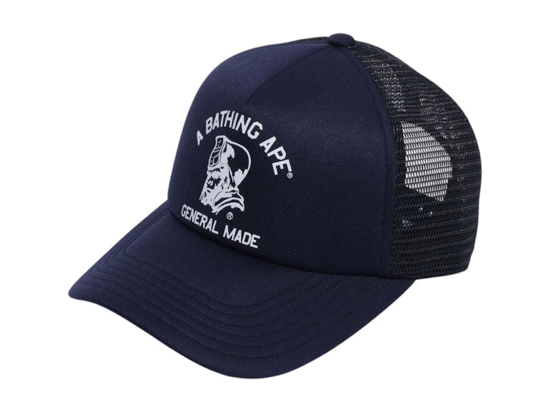 BAPE General Mesh Cap Navy