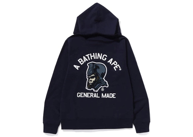 BAPE General Pullover Hoodie Navy
