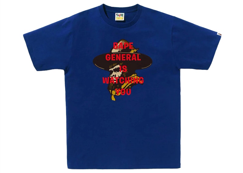 BAPE General Watching Tee Blue