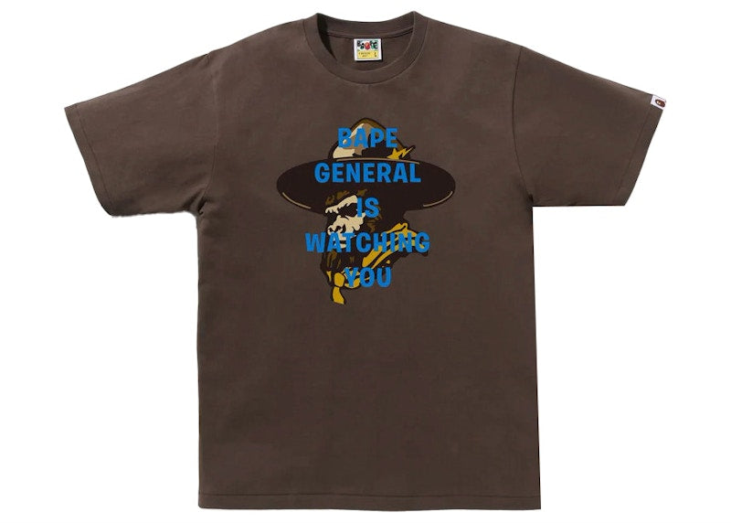 BAPE General Watching Tee Brown