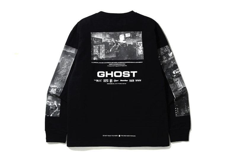 BAPE Ghost L/S Tee Black