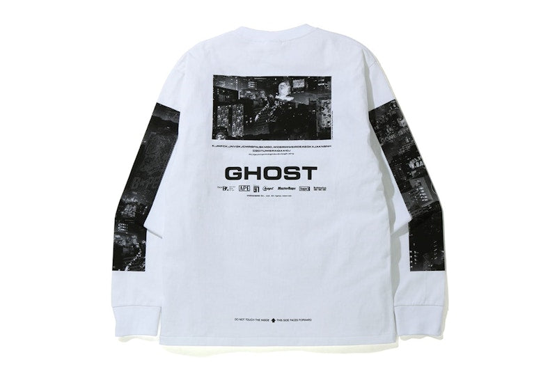 BAPE Ghost L/S Tee White