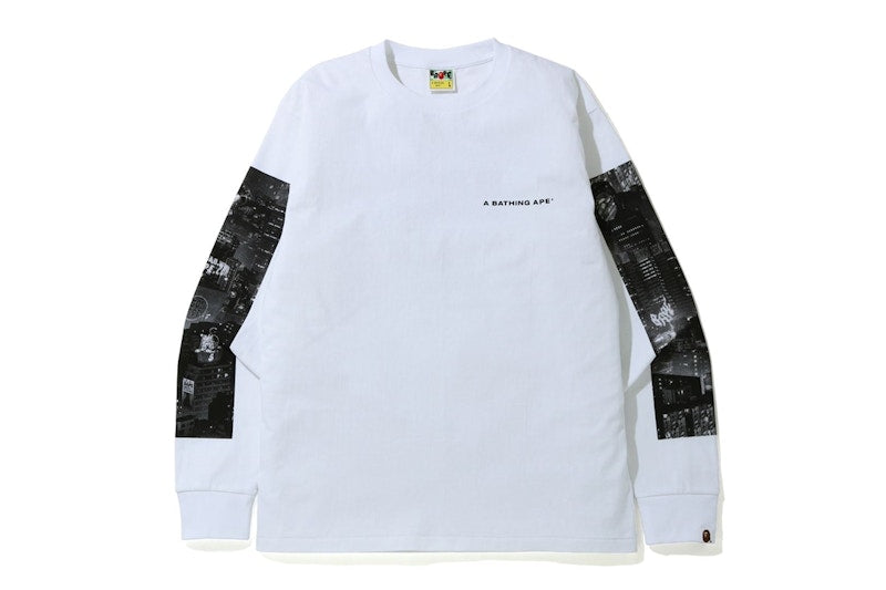 BAPE Ghost L/S Tee White