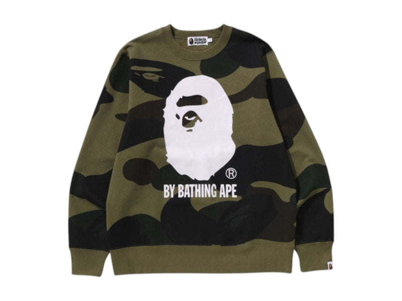 BAPE Giant 1st Camo By Bathing Ape Crewneck Sweatshirt Green