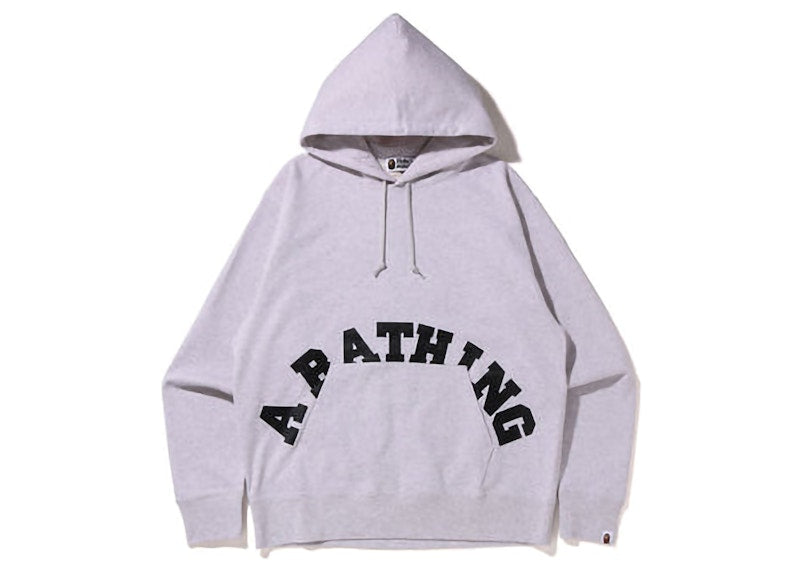 BAPE Giant Ape Head Relaxed Fit Pullover Hoodie Grey