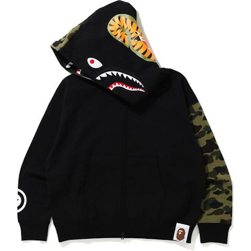 BAPE Giant Shark Full Zip Hoodie Black